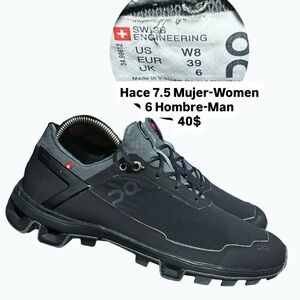 On Running Men's Gray and Black Athletic Shoes